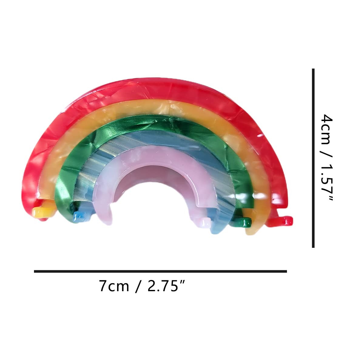 Colorful Rainbow Claw Clip/Hair Clip