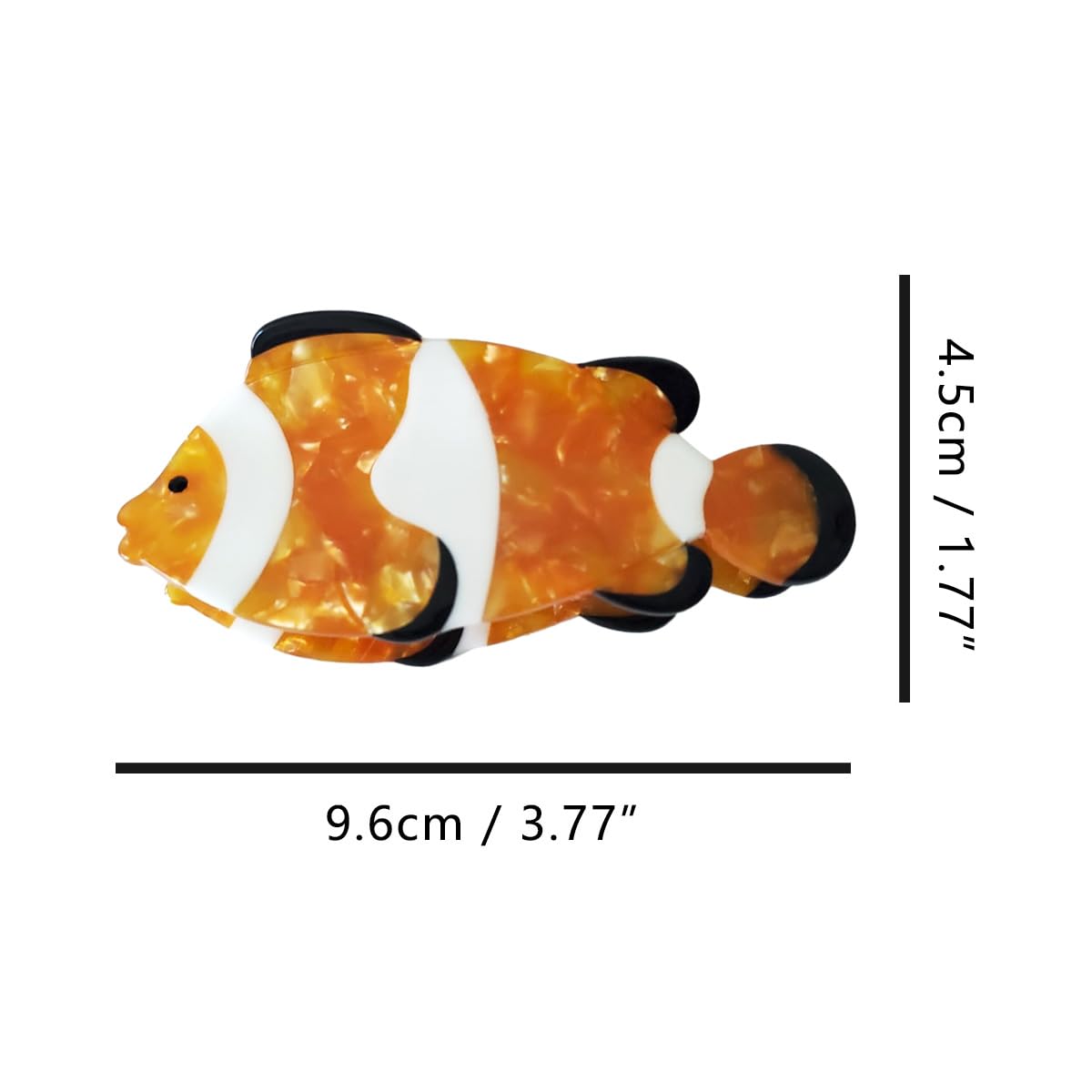 Clownfish Claw Clip/Hair Clip